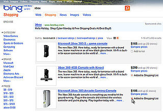 New Bing Shopping List