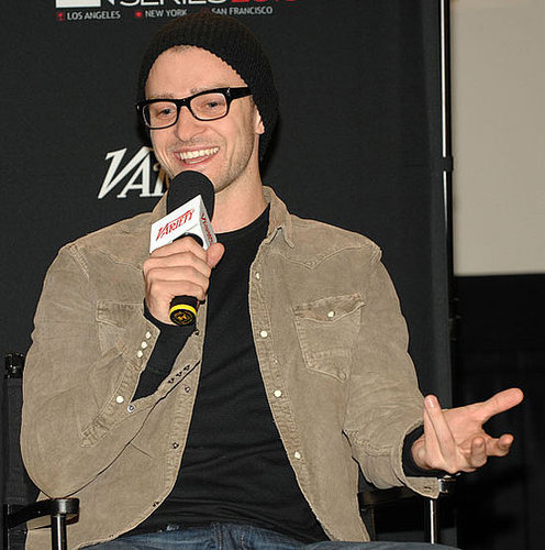 Pictures of Justin Timberlake at The Social Network Screening Series