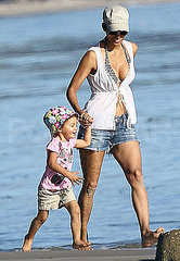 Halle Berry Bikini Pictures on the Beach With Nahla