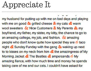 Website of the Day: Appreciate It