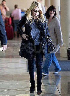 Pictures of Dakota Fanning Leaving From LAX