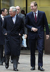 Pictures of Prince William and Prince Charles at ICAP Charity Day