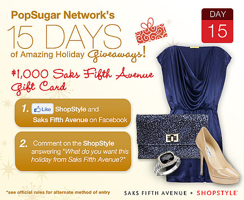 Win $1,000 to Saks Fifth Ave