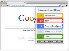 Google's Chrome For a Cause Google's Chrome For a Cause