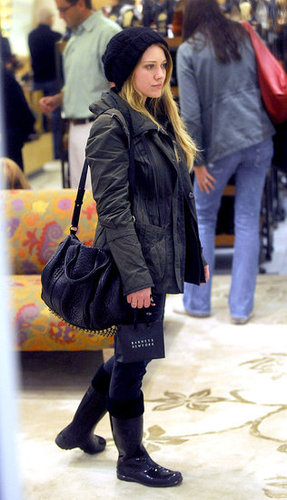 Pictures of Hilary Duff Shopping at Barneys in LA