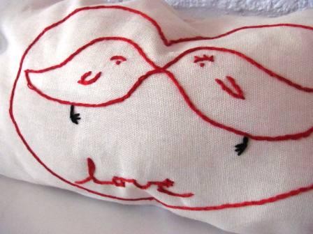 Love Bird Pillow..Ready for Valentines Day?