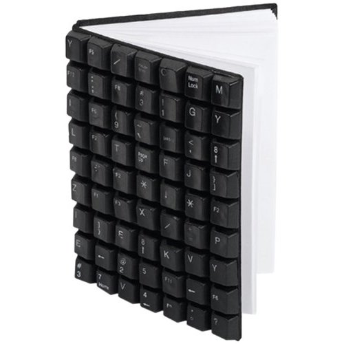 Two's Company Recycling is Key Recycled Keyboard Notebook ($14)