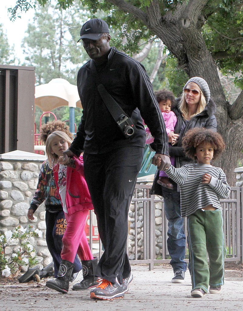 Heidi and Seal Bring Their Kids to Play at the Park and Try Out Mini Segways! Heidi and Seal Bring Their Kids to Play at the Park and Try Out Mini Segways!