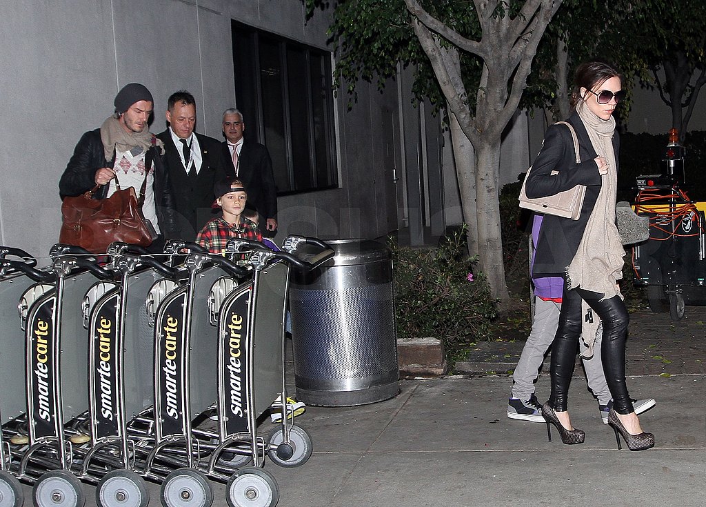 Pictures of David and Victoria Beckham Arriving at LAX After Christmas Pictures of David and Victoria Beckham Arriving at LAX After Christmas