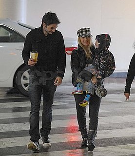 Pictures of Christina Aguilera With Max and Matthew Rutler at Museum in LA