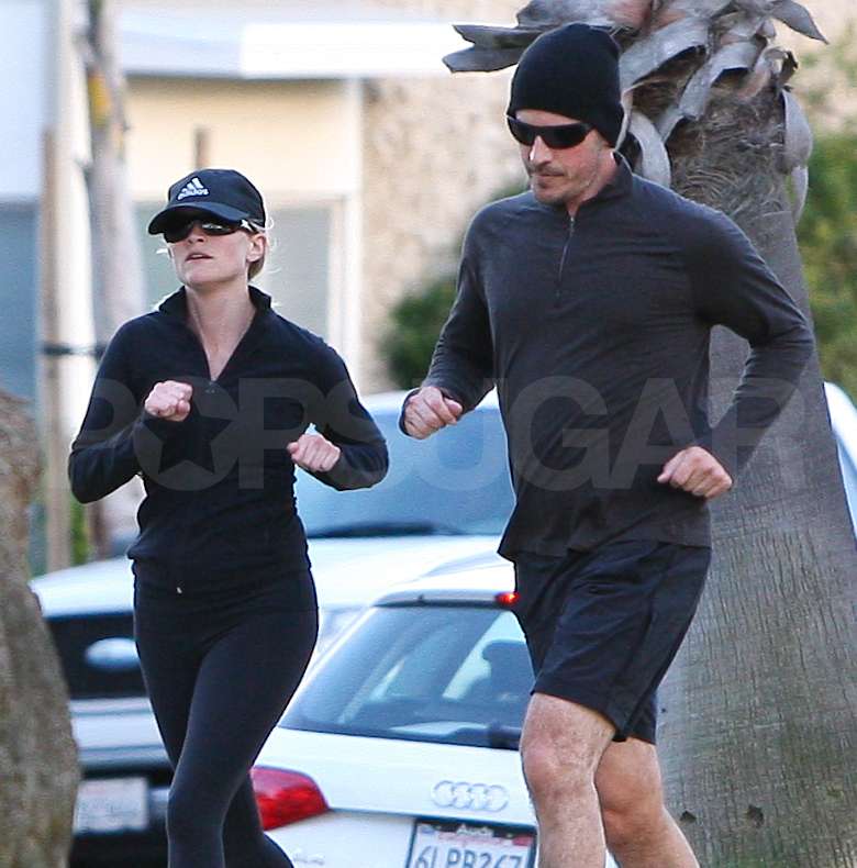 Newly Engaged Reese Takes Her Husband-to-Be For a Jog! Newly Engaged Reese Takes Her Husband-to-Be For a Jog!