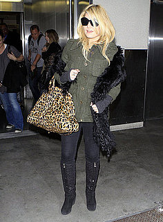 Pictures of Jessica Simpson Arriving Back at LAX