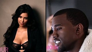 Video of Kanye West at Glamour Photo Shoot With Kim Kardashian