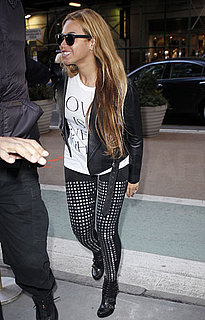 Pictures of Beyonce Wearing Studded Leggings