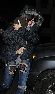 Fotos von Sandra Bullock mit Louis in New York