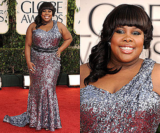 Amber Riley at 2011 Golden Globe Awards