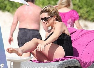 Pictures of Pregnant Jane Krakowski Vacationing in St. Barts With Her Fiance Robert Godley