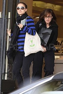 Pictures of Natalie Portman Shopping at Barneys With Her Parents in LA Before the No Strings Attached Premiere