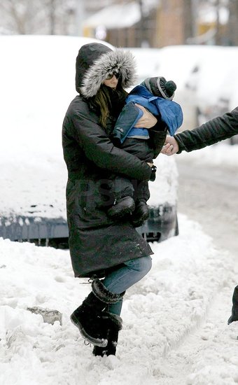 Pictures of Sandra Bullock in NYC With Her Son Louis Pictures of Sandra Bullock in NYC With Her Son Louis