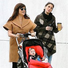 Pictures of Tiffani Thiessen and Harper Smith Walking With a Friend in LA Pictures of Tiffani Thiessen and Harper Smith Walking With a Friend in LA