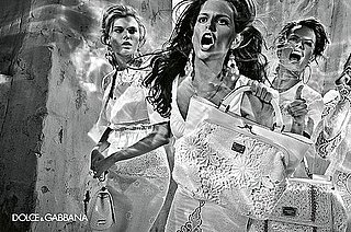 Photos of Alessandra Ambrosio, Izabel Goulart, Maryna Linchuk, and Isabeli Fontana in Dolce & Gabbana Spring 2011 Ad Campaign