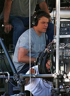 Pictures of Matt Damon on the Set of We Bought a Zoo in Pasadena