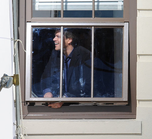 Pictures of Matt Damon Filming We Bought a Zoo in LA 2011-01-18 02:31:56