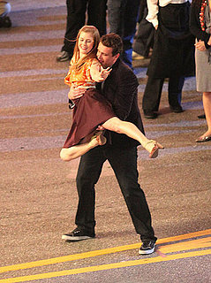 Pictures of Jason Segel and Amy Adams Dancing For the Muppets Movie in LA