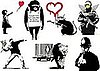 Get New Banksy Art Temporary Tattoos