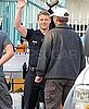 Pictures of Ben McKenzie on the LA Set of Southland