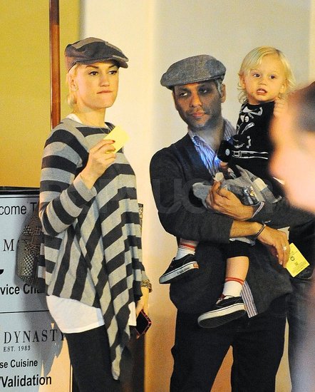 Pictures of Gwen Stefani, Tony Kanal, and Zuma Rossdale Grabbing Dinner in LA