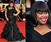 Amber Riley Wears a Black Dramatic Gown to SAG Awards 2011