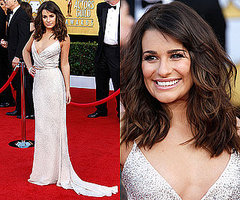 Lea Michele Wears Oscar de la Renta to the SAG Awards 2011 Lea Michele Wears Oscar de la Renta to the SAG Awards 2011