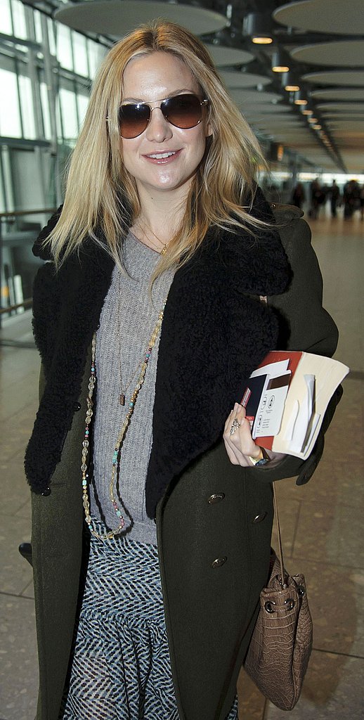 Kate Hudson Heads to London With Her Baby Bump and Boyfriend Kate Hudson Heads to London With Her Baby Bump and Boyfriend
