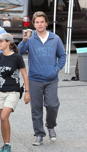Pictures of Matt Damon Filming We Bought a Zoo in Los Feliz
