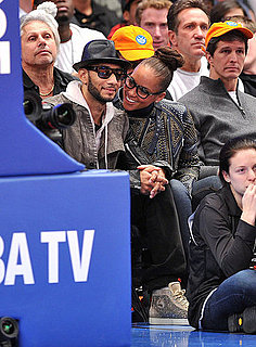 Pictures of Alicia Keys, Swizz Beatz, Kayne West and More at the Heat Versus Knicks Game