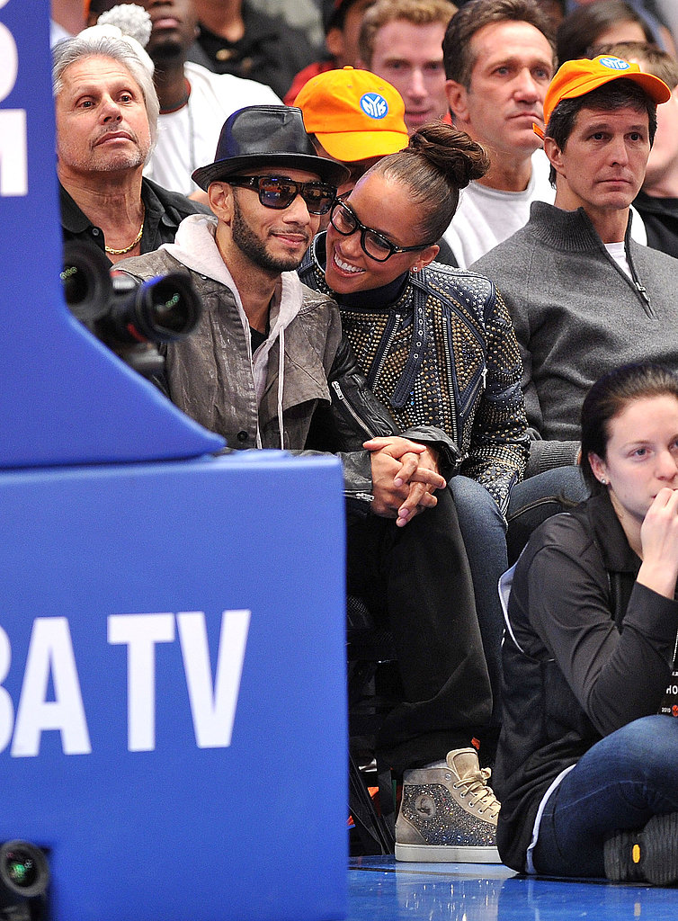 Alicia and Swizz Celebrate a Knicks Win Over the Heat With Kisses and Kanye Alicia and Swizz Celebrate a Knicks Win Over the Heat With Kisses and Kanye