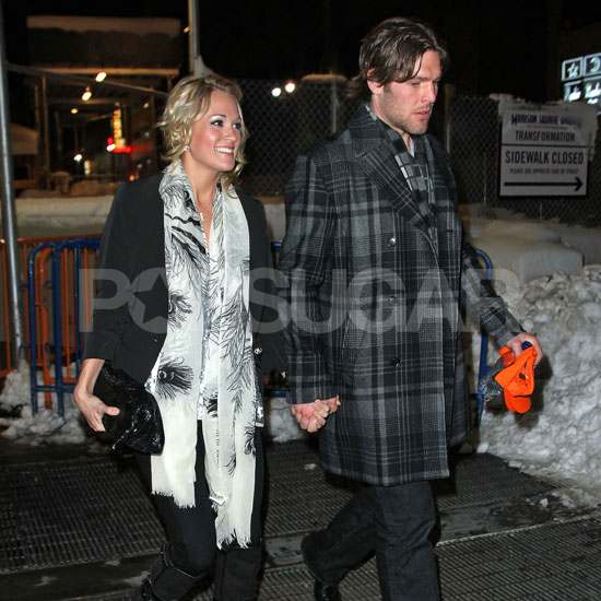 Pictures of Carrie Underwood and Mike Fisher at Knicks Game