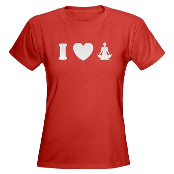 I Love Yoga Women's Dark T-Shirt 
