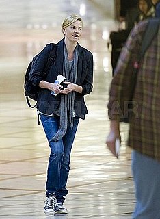 Pictures of Charlize Theron at LAX
