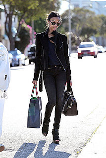 Pictures of Zoe Saldana Shopping at Tommy Hilfiger