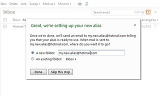 Hotmail Alias Accounts