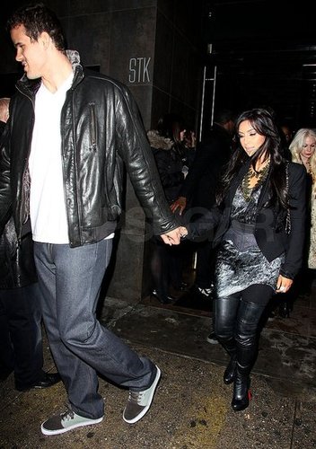Pictures of Kim Kardashian and Kris Humphries Leaving STK in NYC