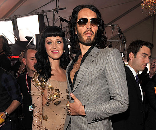 Russell Brand joined nominee Katy Perry on the red carpet before 2010's star-studded ceremony.
Russell Brand joined nominee Katy Perry on the red carpet before 2010's star-studded ceremony.