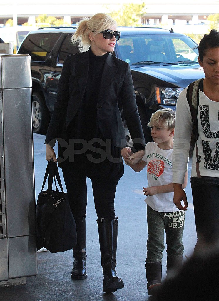 Pictures of Gwen Stefani, Zuma Rossdale, and Kingston Rossdale Leaving LAX Pictures of Gwen Stefani, Zuma Rossdale, and Kingston Rossdale Leaving LAX