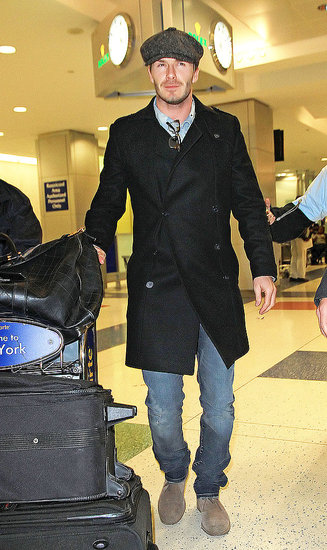 David Beckham Arrives in NYC in Time For Valentine's Day With Victoria David Beckham Arrives in NYC in Time For Valentine's Day With Victoria