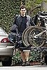 Pictures of Orlando Bloom Riding His Bike in LA