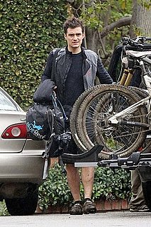 Pictures of Orlando Bloom Riding His Bike in LA