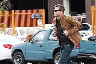 Pictures of Jake Gyllenhaal Leaving a Studio in LA