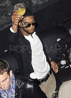 Pictures of Usher Partying After a Performance in Paris, France